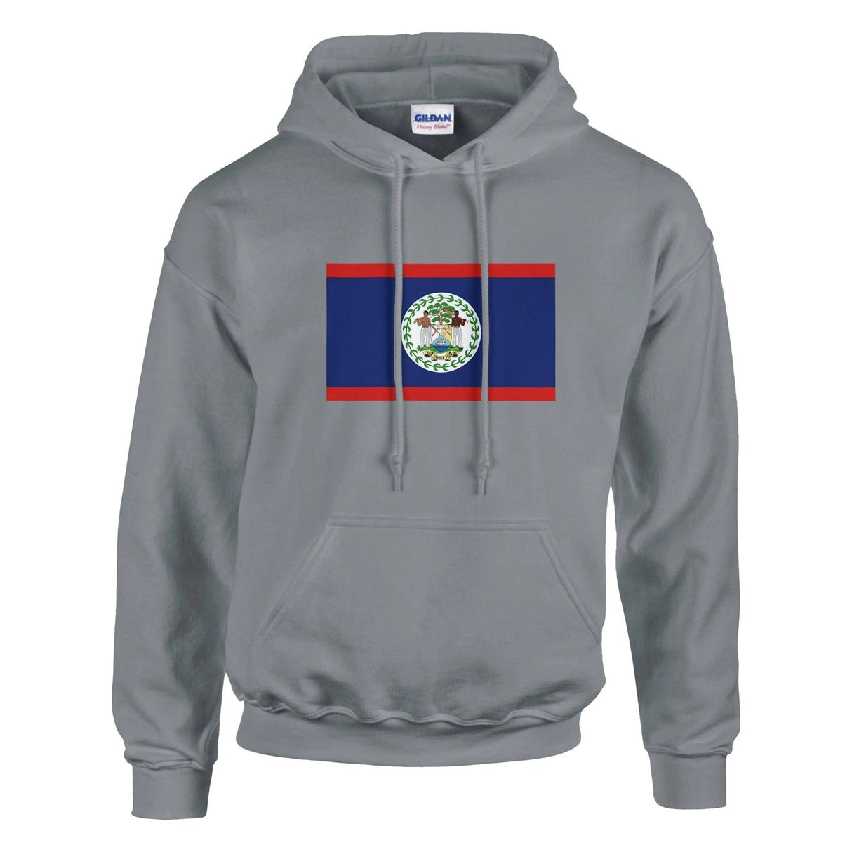 Sweat à capuche belize coton mélangé broderie couleur