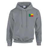 Sweat à capuche bénin broderie couleur coton mélangé