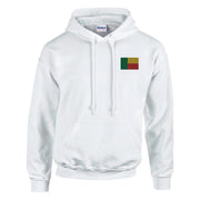 Sweat à capuche bénin broderie couleur coton mélangé