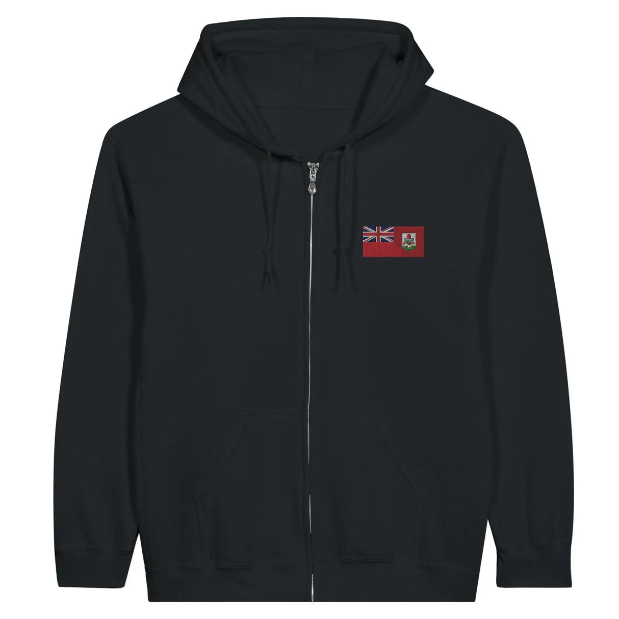 Sweat à capuche bermudes coton mélangé broderie couleur