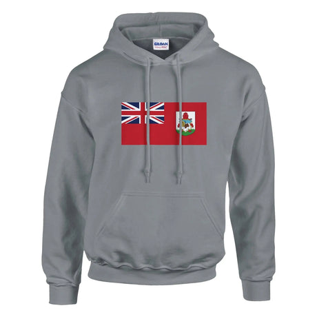 Sweat à capuche bermudes coton mélangé broderie couleur