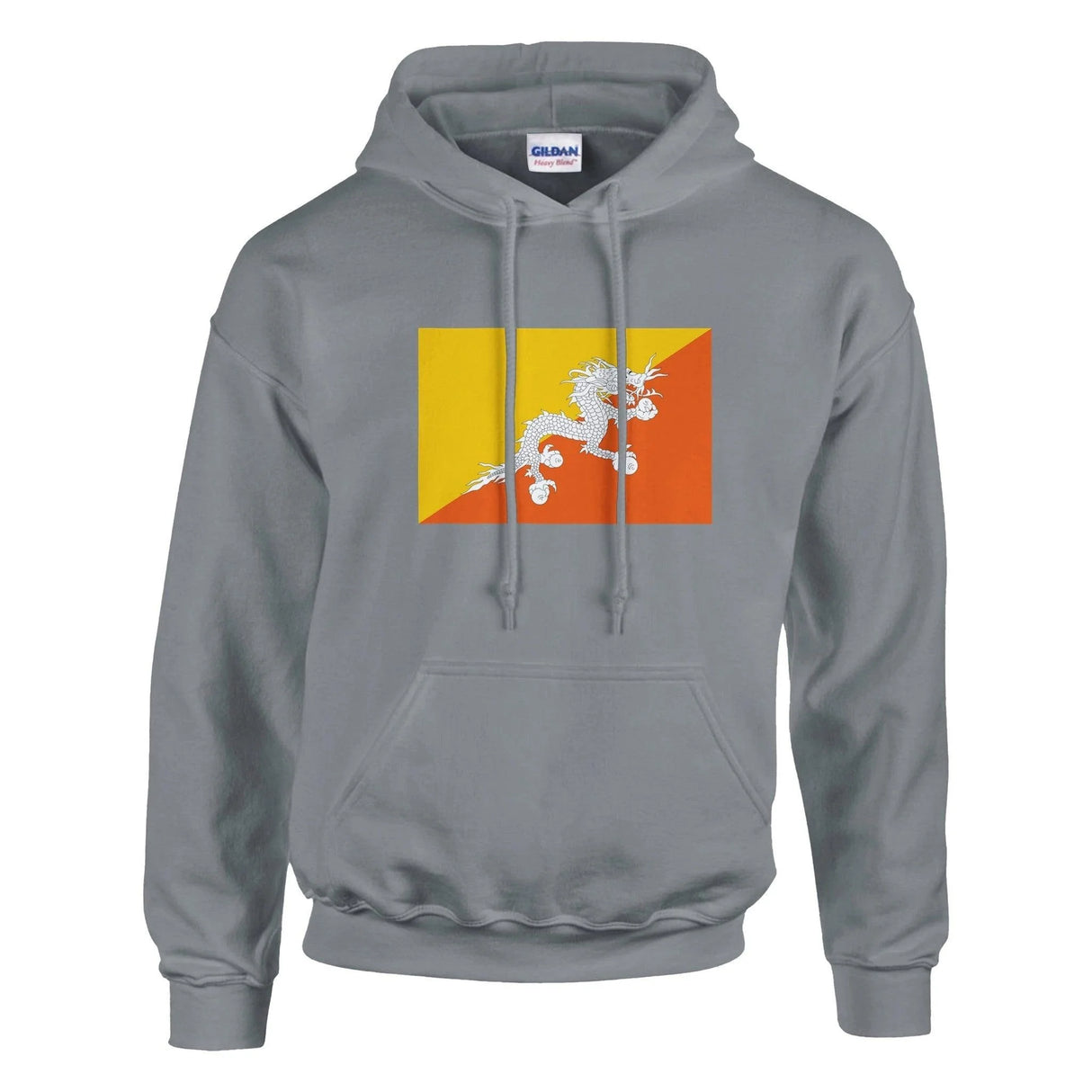 Sweat à capuche bhoutan coton mélangé broderie couleur