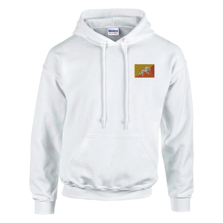 Sweat à capuche bhoutan coton mélangé broderie couleur