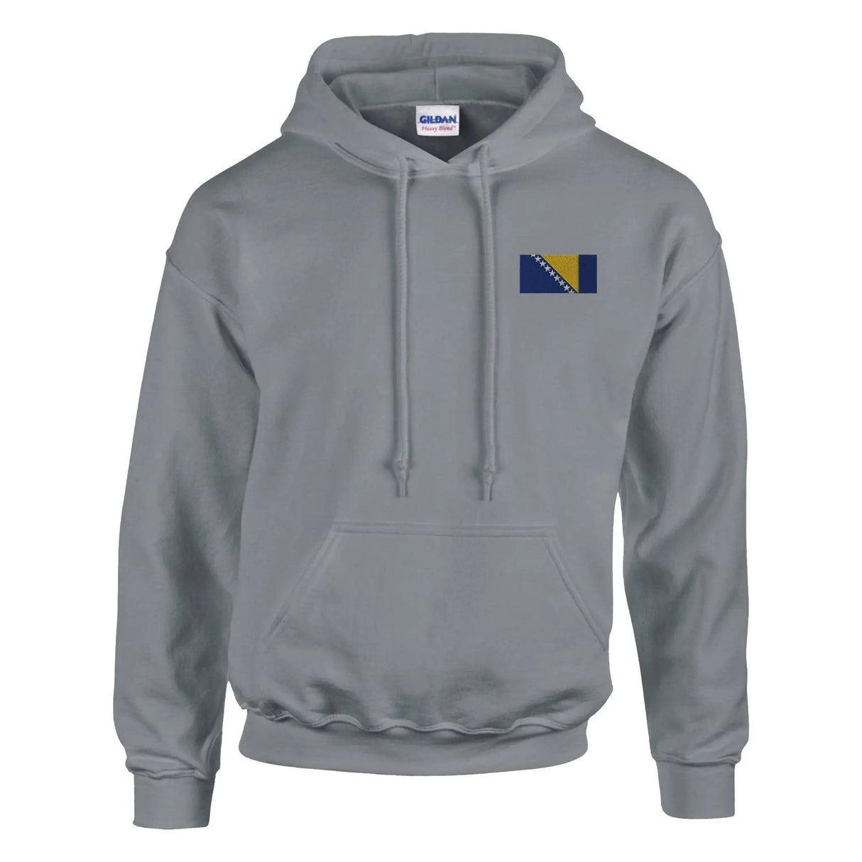 Sweat à capuche bosnie-herzégovine brodé coton mélangé