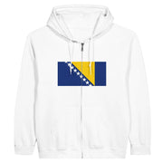 Sweat à capuche bosnie-herzégovine coton broderie couleur