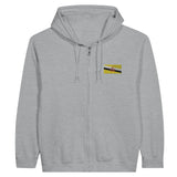 Sweat à capuche brunei broderie couleur coton mélangé