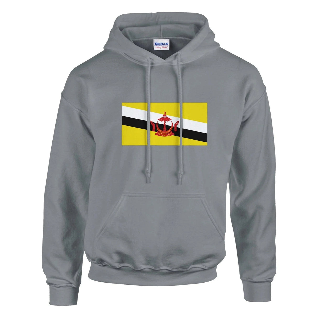 Sweat à capuche brunei coton mélangé broderie durable