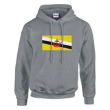 Sweat à capuche brunei coton mélangé broderie durable
