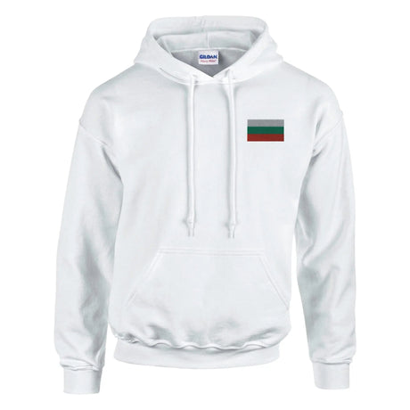 Sweat à capuche bulgarie brodé coton mélangé confortable