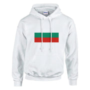 Sweat à capuche bulgarie coton mélangé broderie couleur