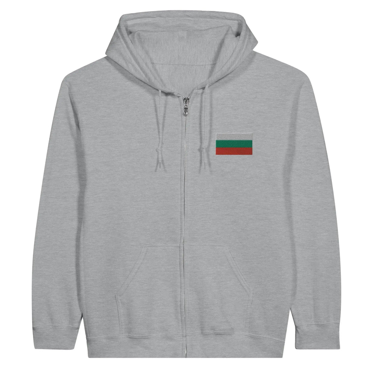 Sweat à capuche bulgarie coton mélangé broderie couleur