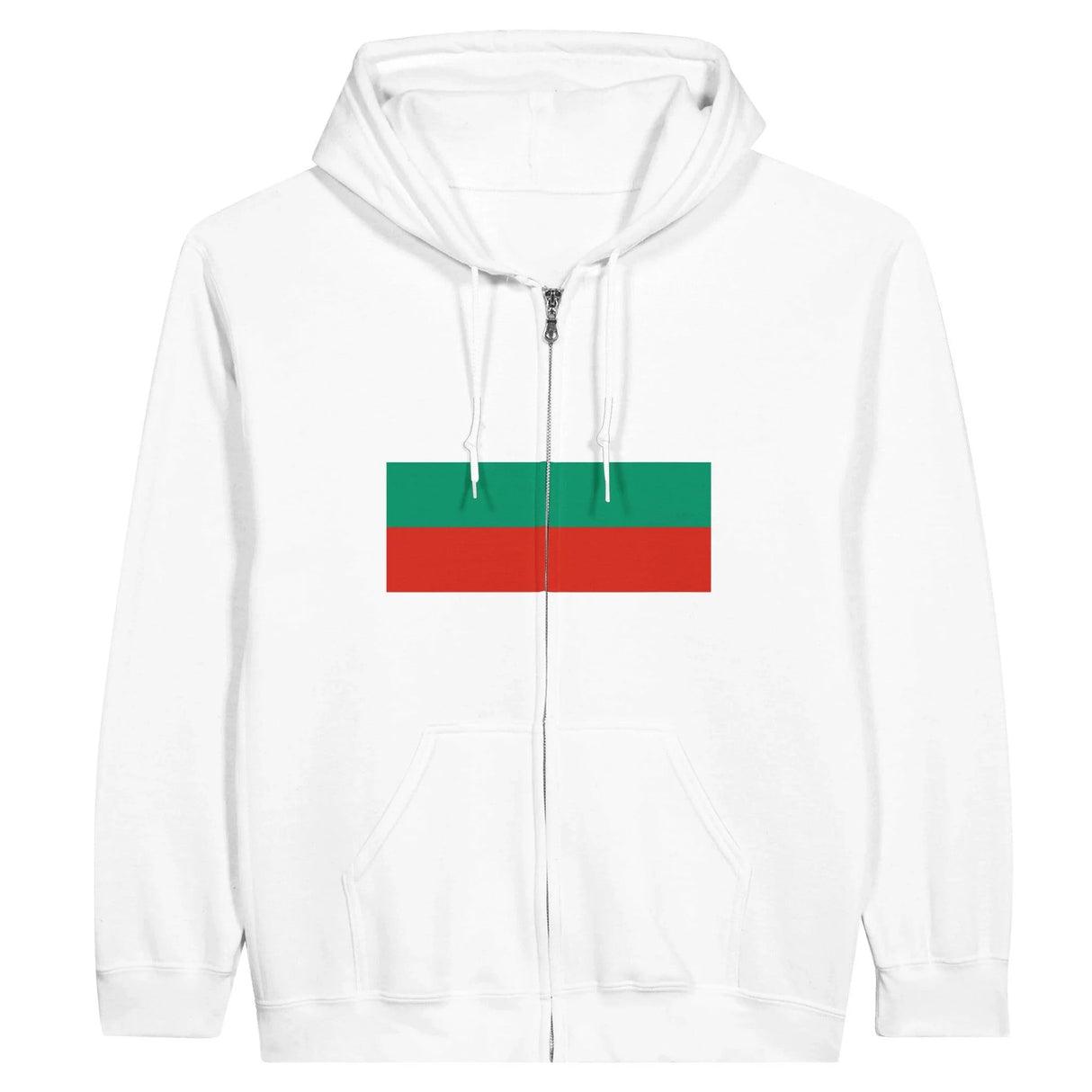 Sweat à capuche bulgarie coton mélangé fermeture éclair