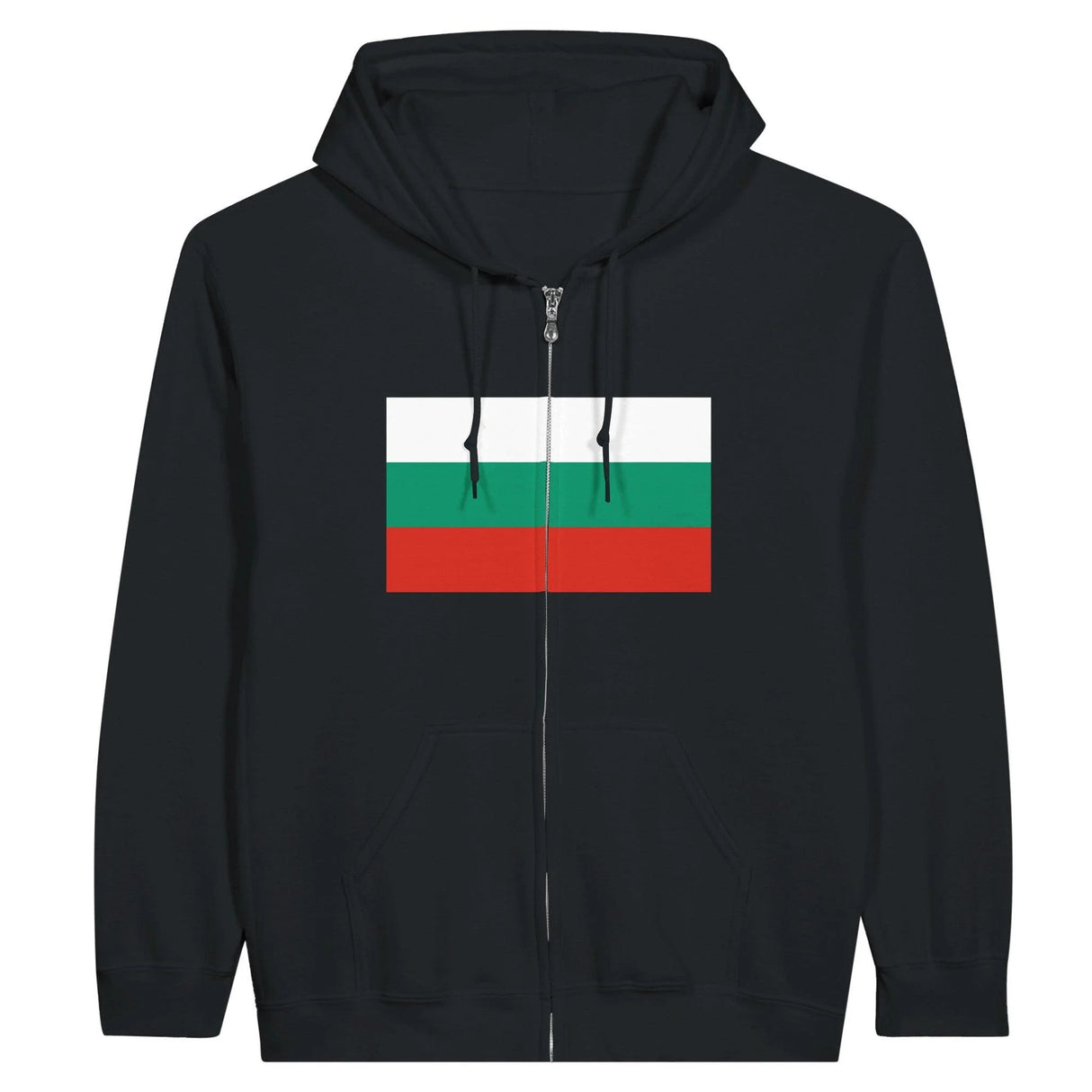 Sweat à capuche bulgarie coton mélangé fermeture éclair