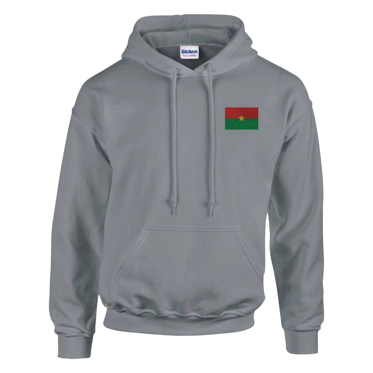 Sweat à capuche burkina faso broderie coton mélangé