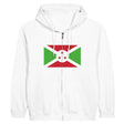Sweat à capuche burundi coton mélangé broderie drapeau