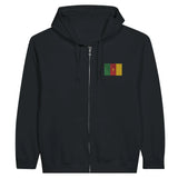 Sweat à capuche cameroun coton mélangé broderie couleur