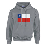 Sweat à capuche chili coton mélangé broderie couleur