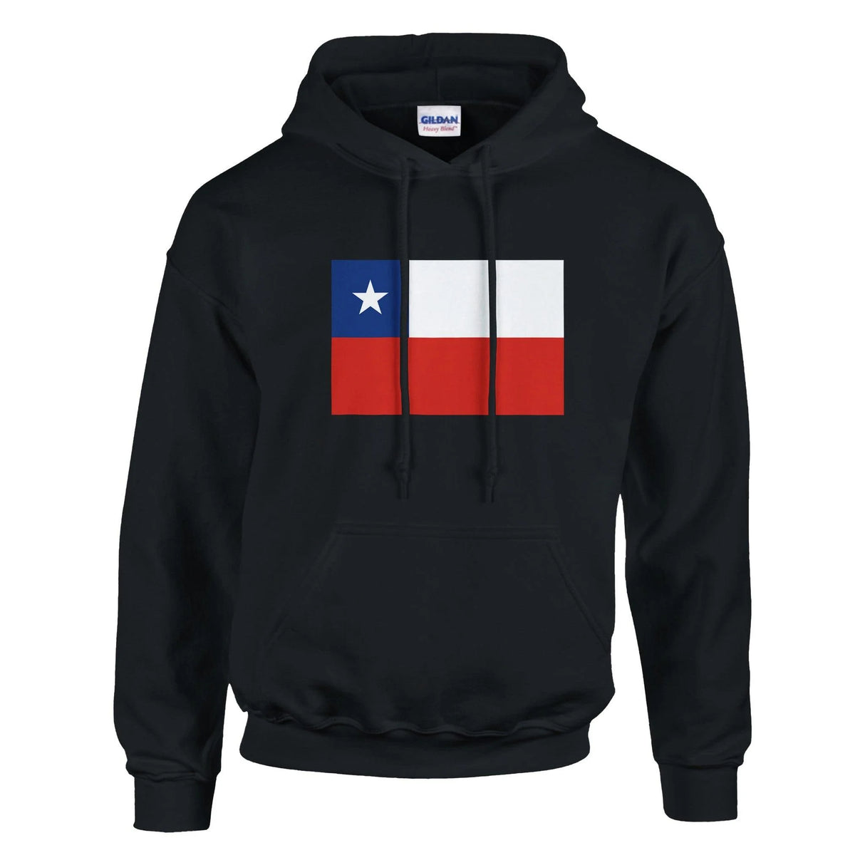 Sweat à capuche chili coton mélangé broderie couleur