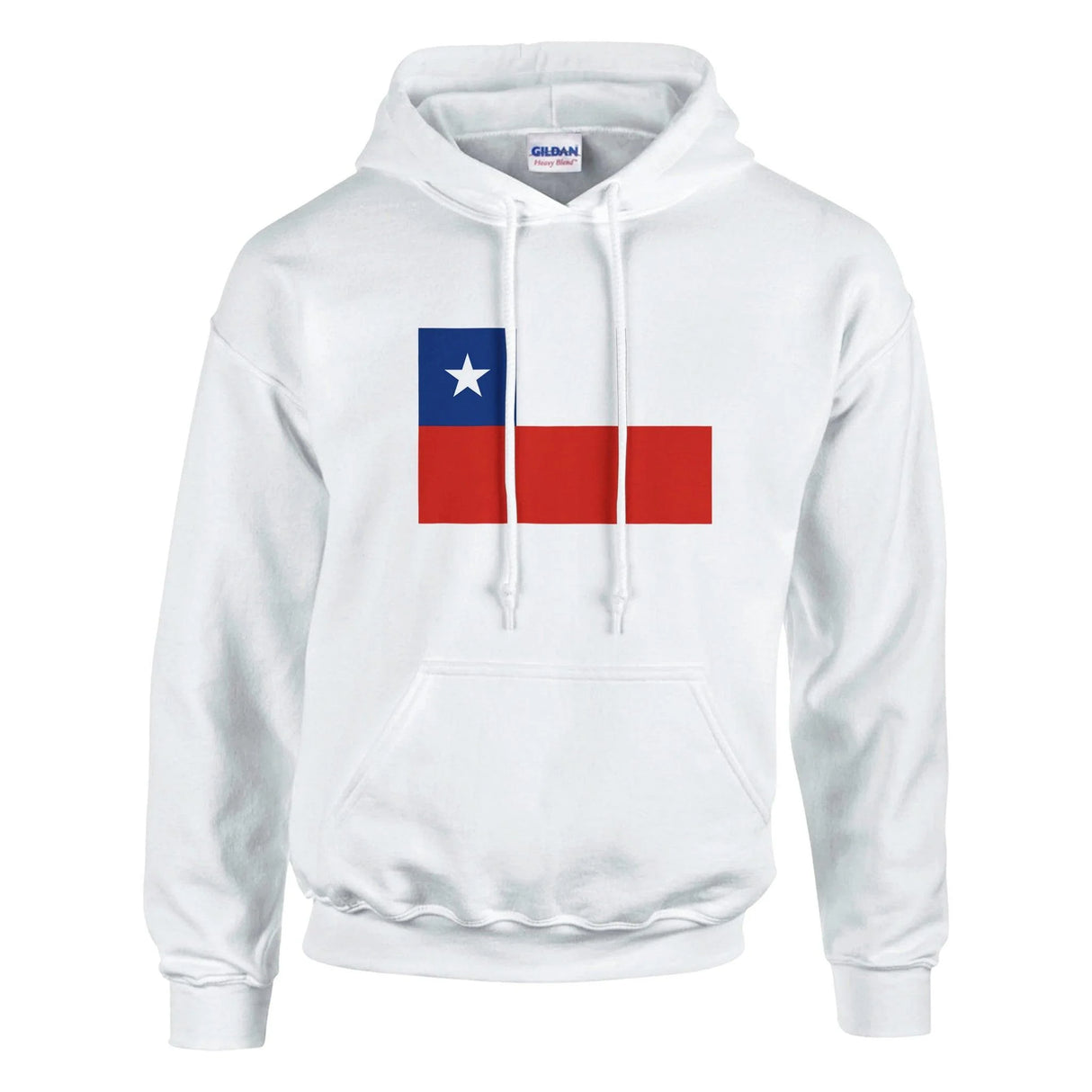 Sweat à capuche chili coton mélangé broderie couleur