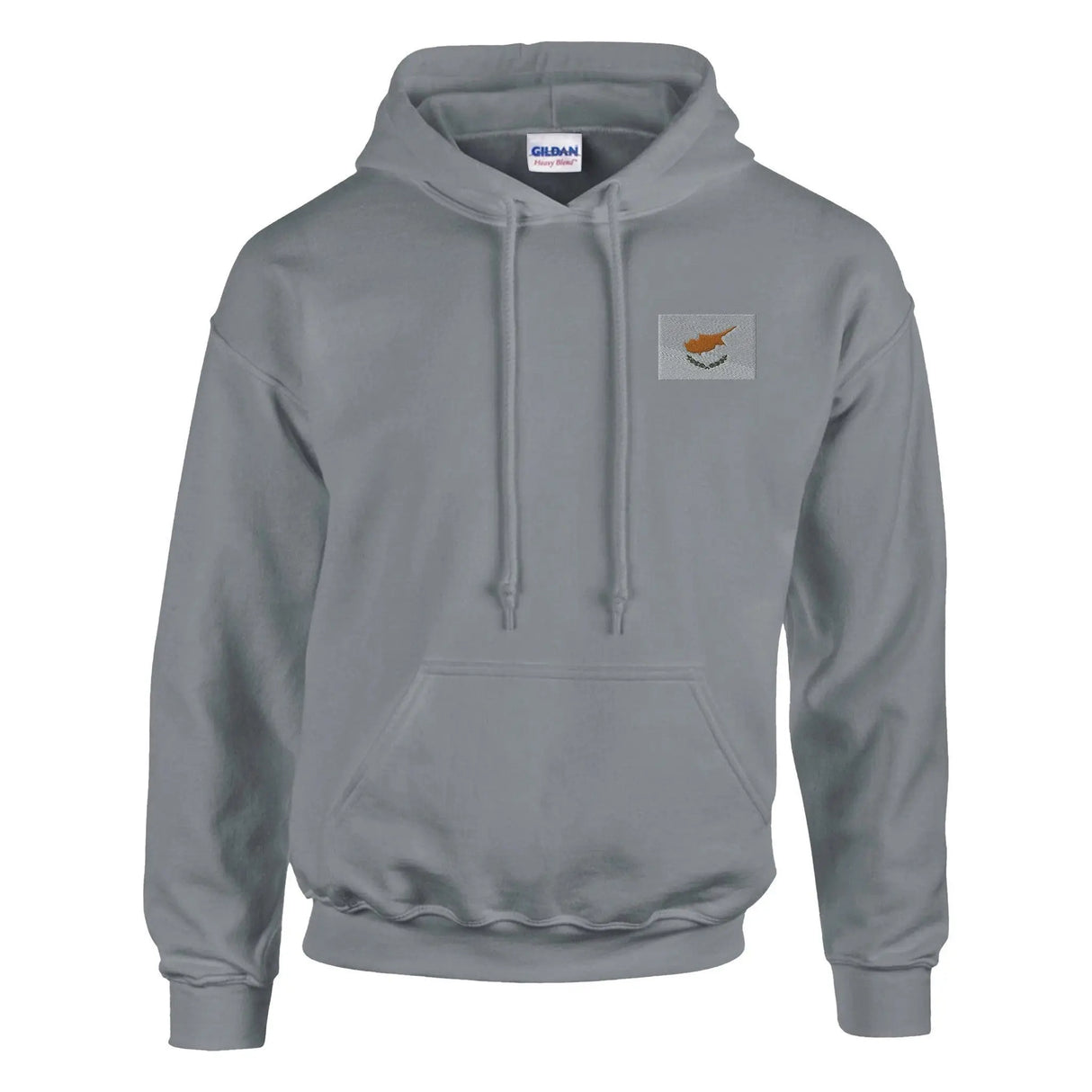 Sweat à capuche chypre brodé coton mélangé confort