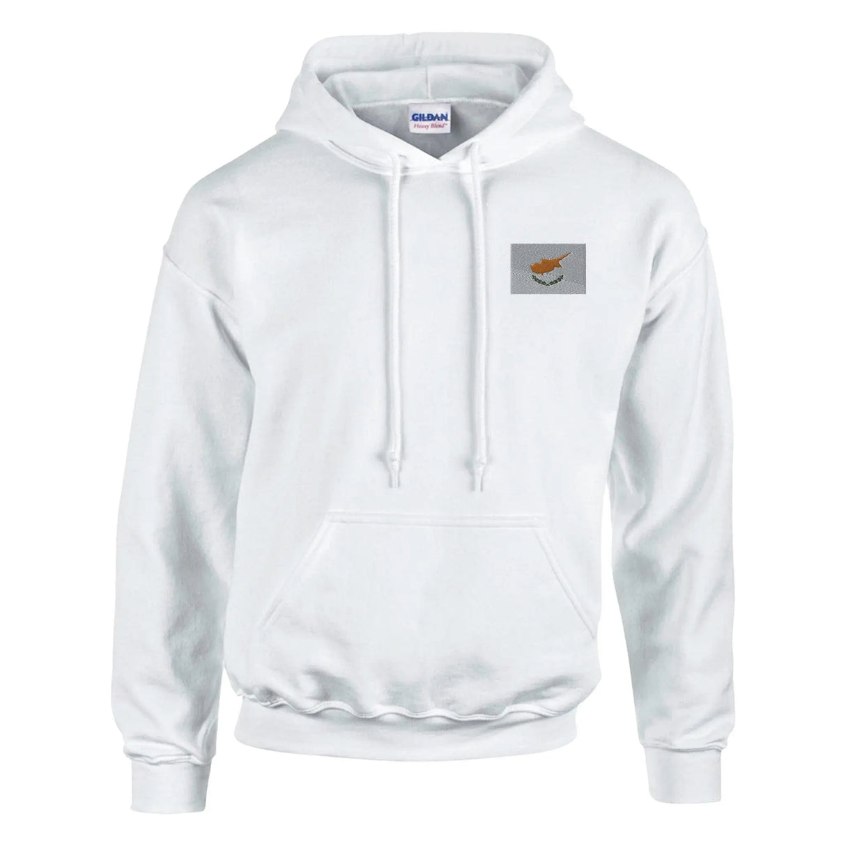 Sweat à capuche chypre brodé coton mélangé confort
