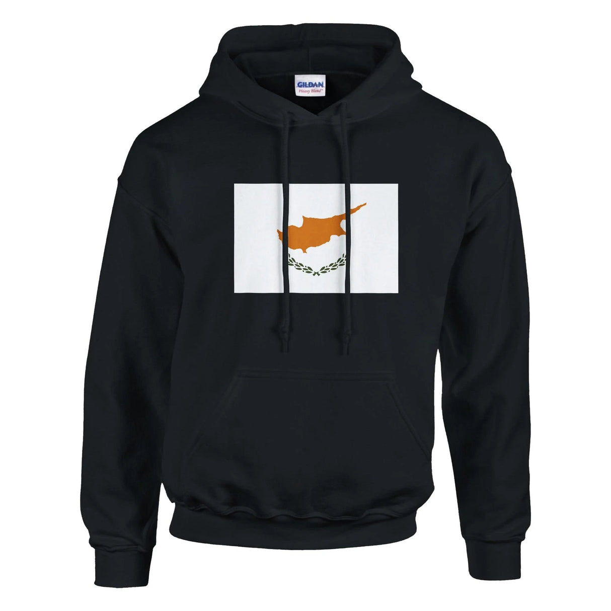 Sweat à capuche chypre coton mélangé broderie couleur