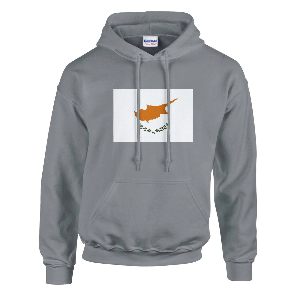 Sweat à capuche chypre coton mélangé broderie couleur