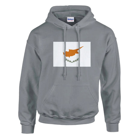Sweat à capuche chypre coton mélangé broderie couleur