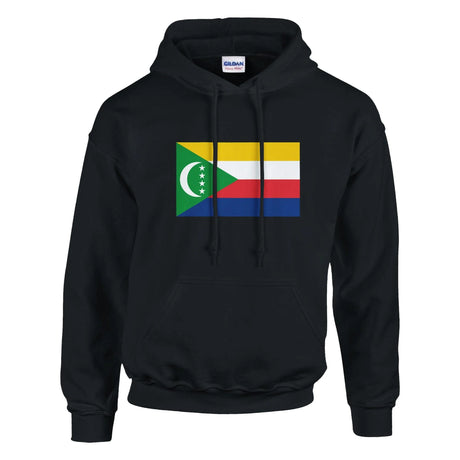 Sweat à capuche comores coton mélangé broderie couleur