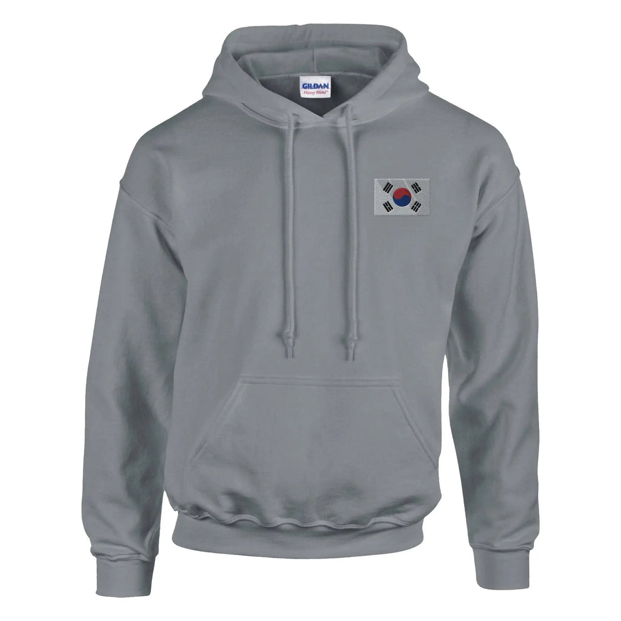 Sweat à capuche corée du sud brodé coton mélangé