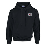 Sweat à capuche corée du sud brodé coton mélangé