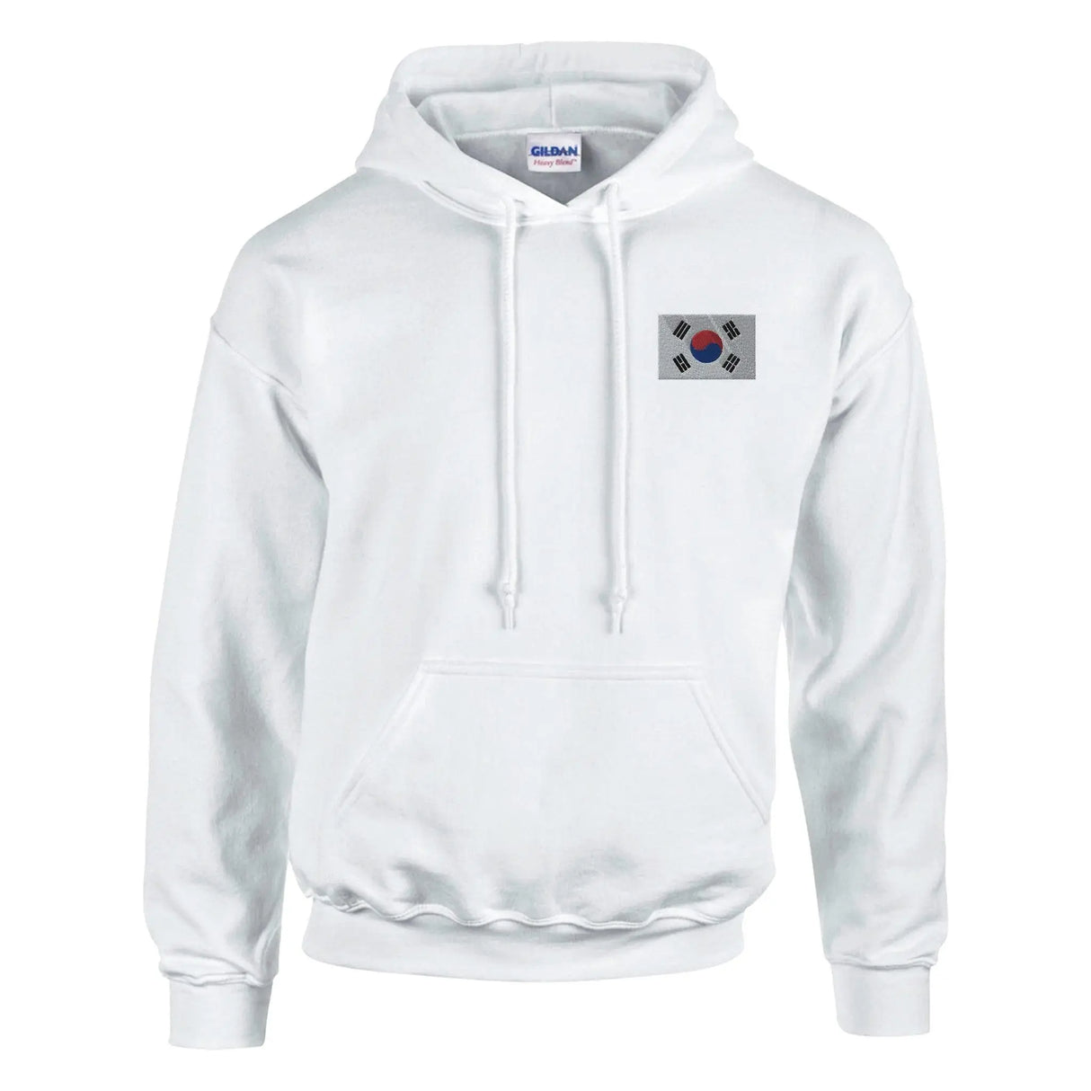 Sweat à capuche corée du sud brodé coton mélangé
