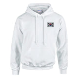 Sweat à capuche corée du sud brodé coton mélangé