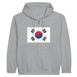 Sweat à capuche corée du sud coton mélangé broderie