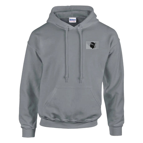 Sweat à capuche corse brodé coton mélangé capuche drapeau