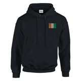 Sweat à capuche côte d’ivoire coton mélangé brodé