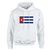 Sweat à capuche cuba coton mélangé broderie confortable