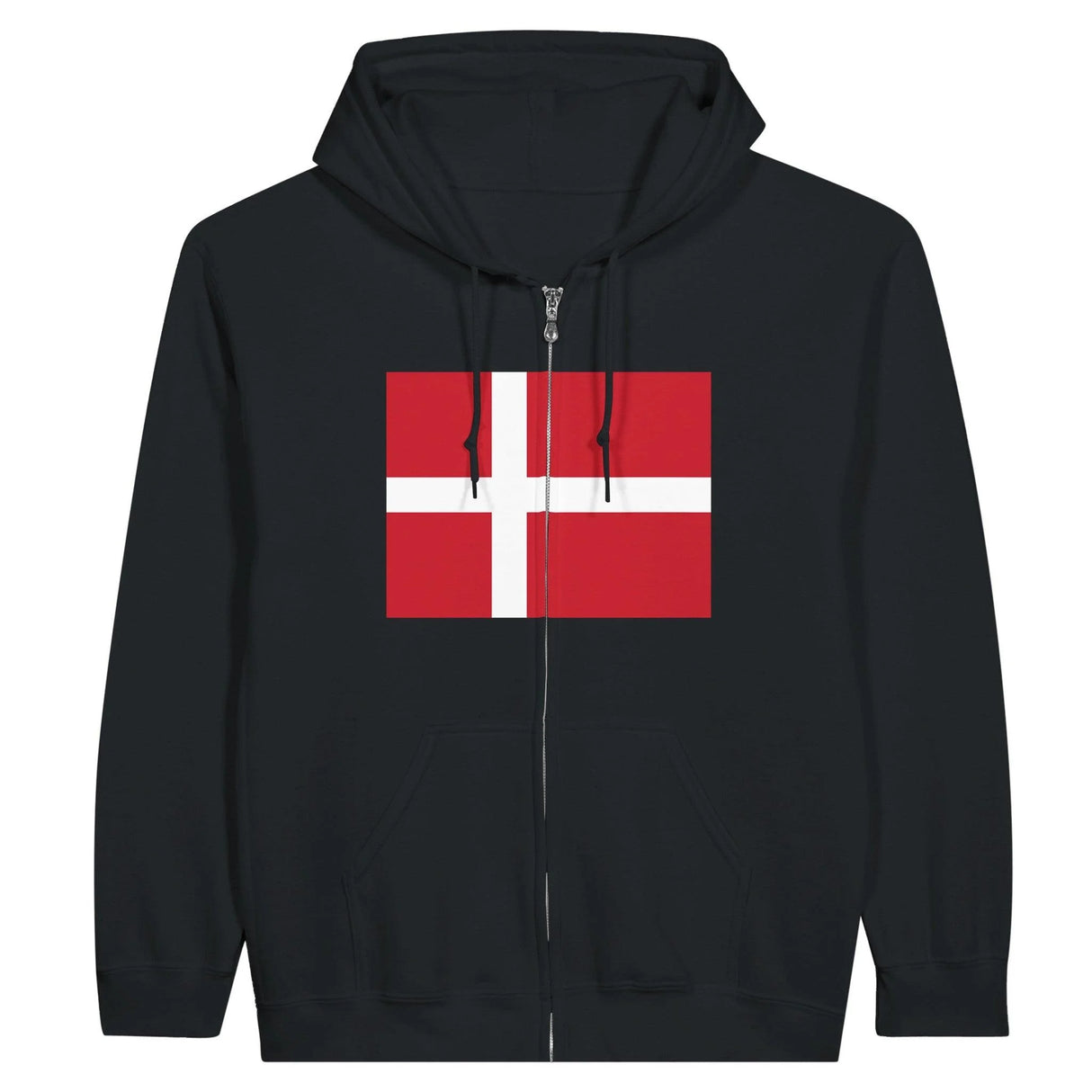 Sweat à capuche danemark coton mélangé fermeture éclair