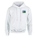 Sweat à capuche djibouti brodé coton mélangé confortable