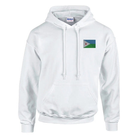 Sweat à capuche djibouti brodé coton mélangé confortable