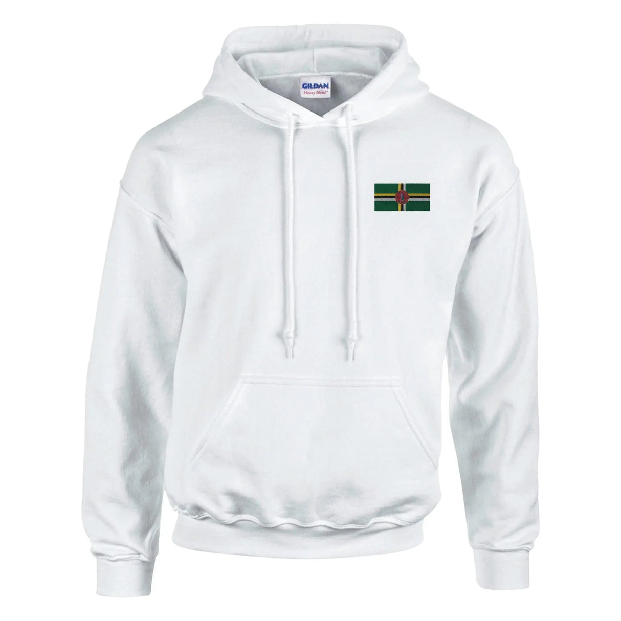 Sweat à capuche dominique broderie couleur coton mélangé