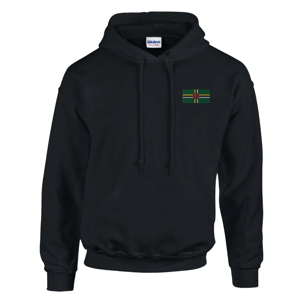 Sweat à capuche dominique broderie couleur coton mélangé