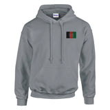 Sweat à capuche drapeau afghanistan brodé coton mélangé