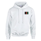 Sweat à capuche drapeau afghanistan brodé coton mélangé