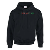 Sweat drapeau afghanistan en écriture - pixelforma