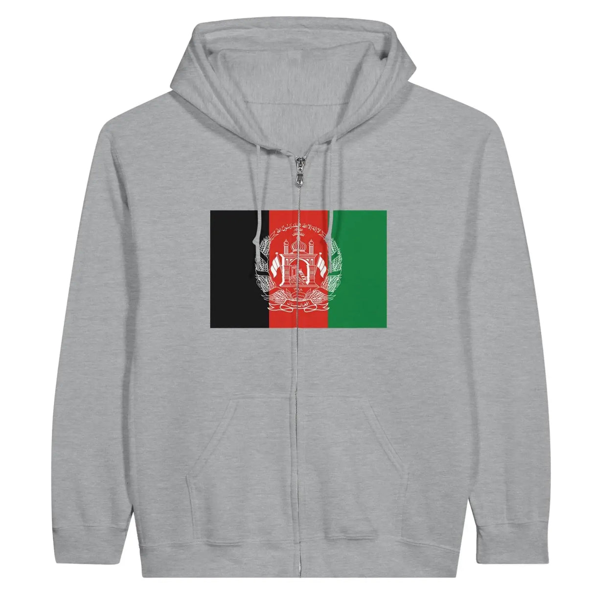 Sweat à capuche drapeau afghanistan à fermeture éclair - pixelformaflag