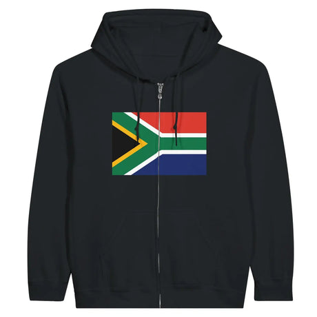 Sweat à capuche drapeau afrique du sud à fermeture éclair - pixelformaflag
