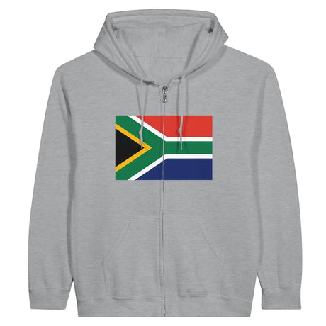 Sweat à capuche drapeau afrique du sud à fermeture éclair - pixelformaflag