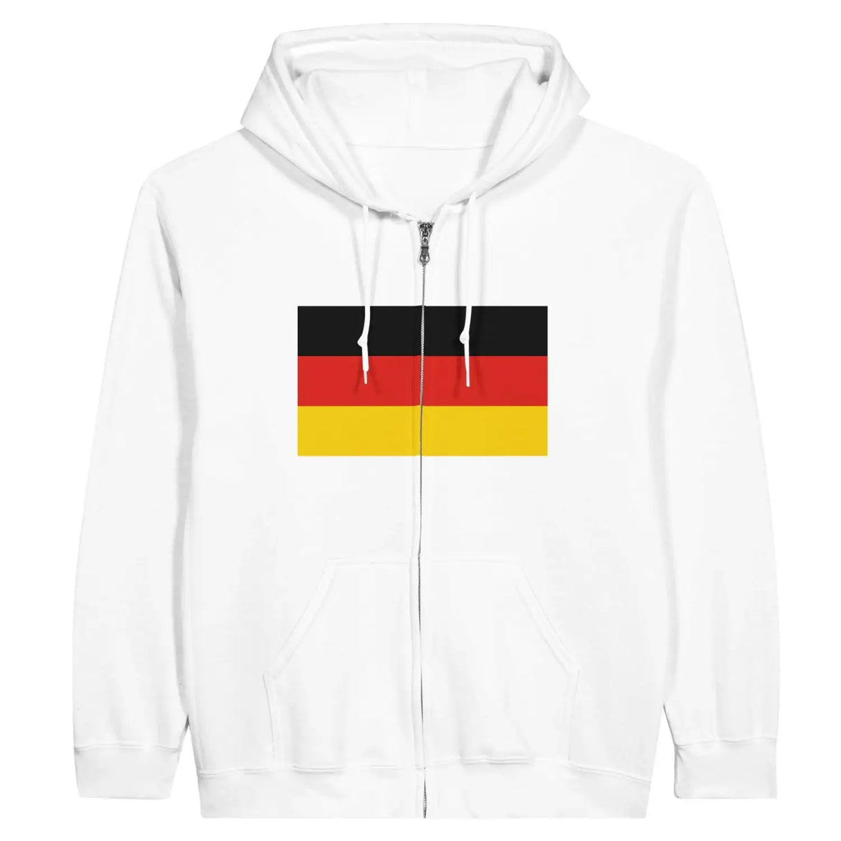Sweat à capuche drapeau allemagne à fermeture éclair - pixelformaflag