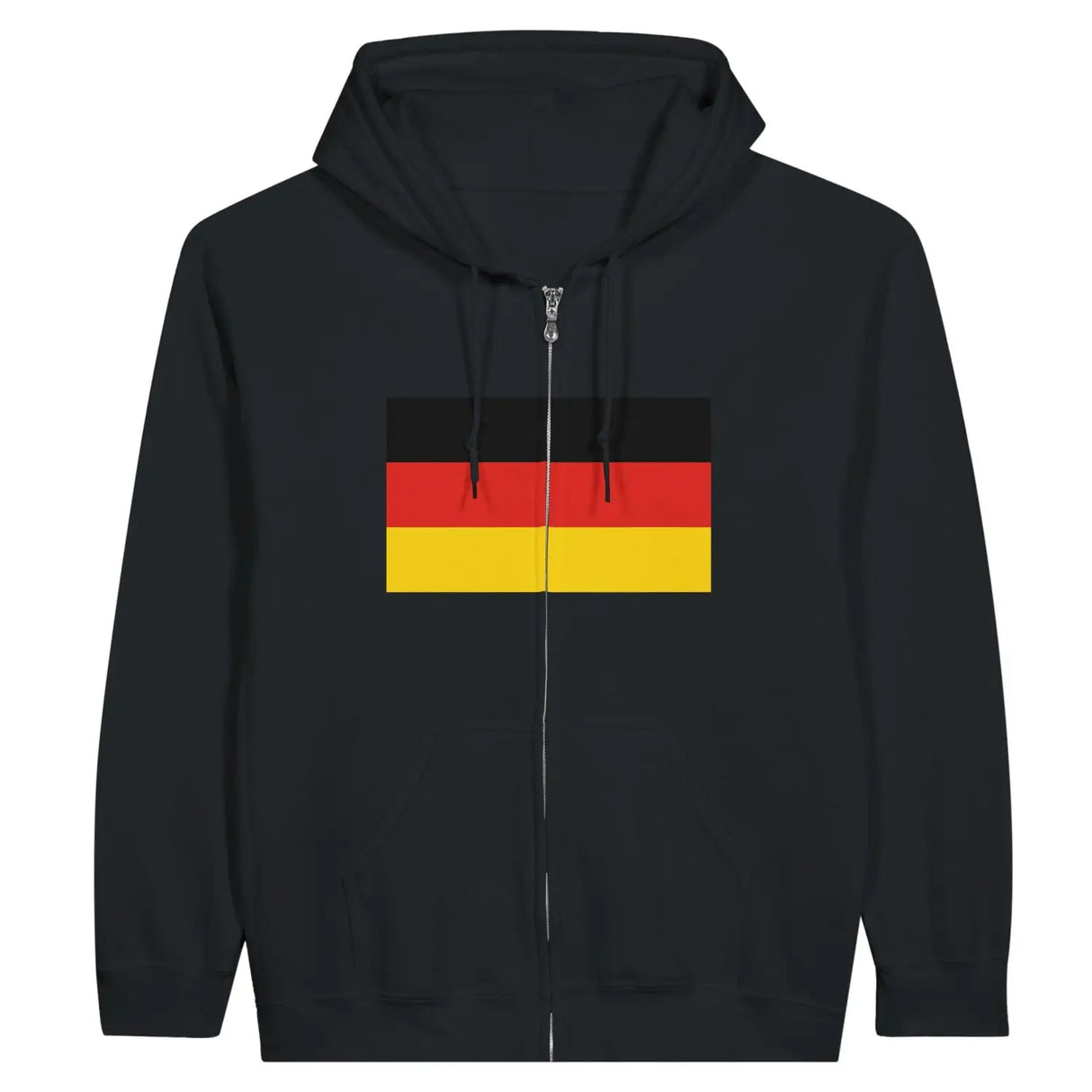 Sweat à capuche drapeau allemagne à fermeture éclair - pixelformaflag